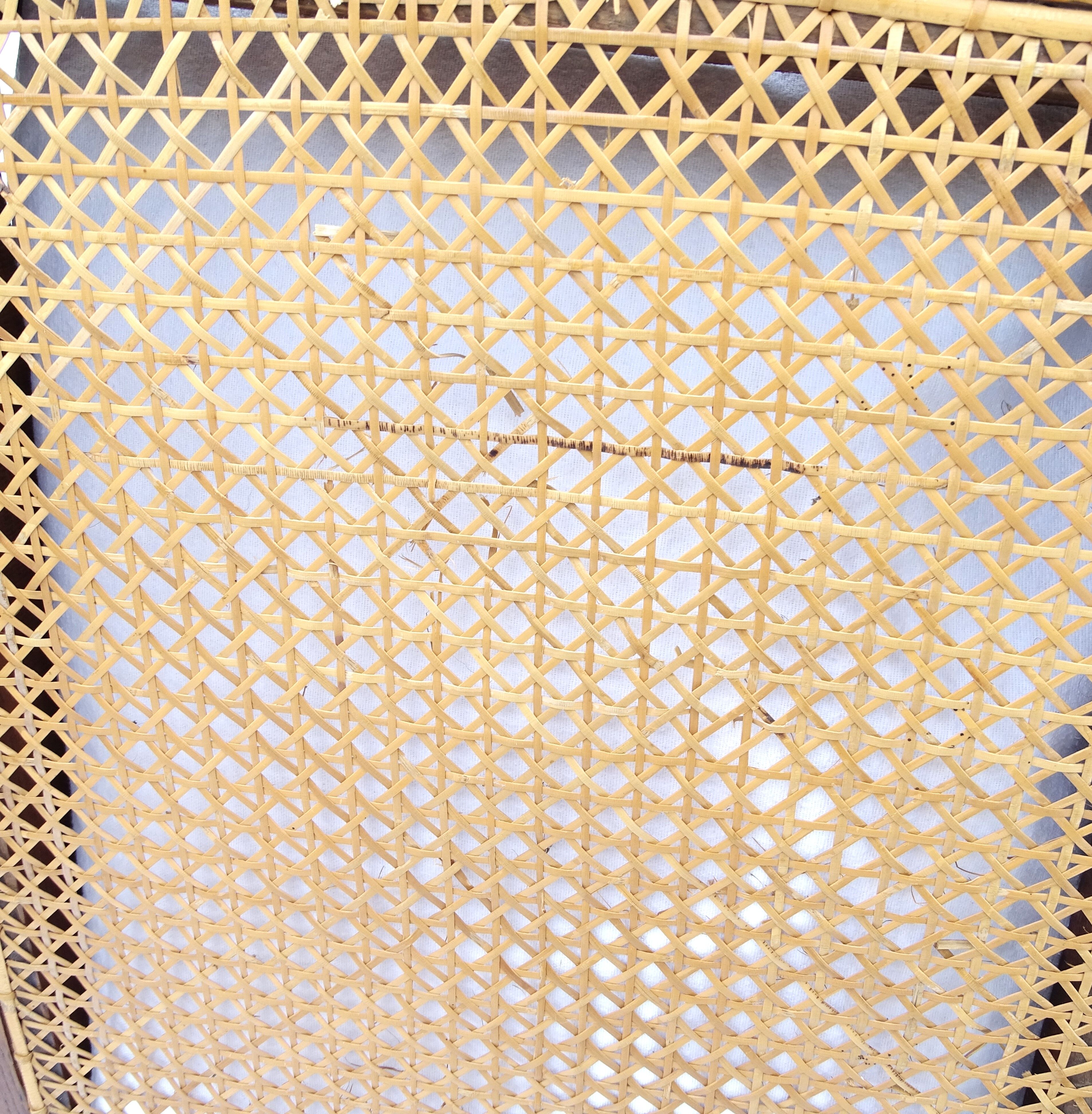 Set of 6 canned chairs