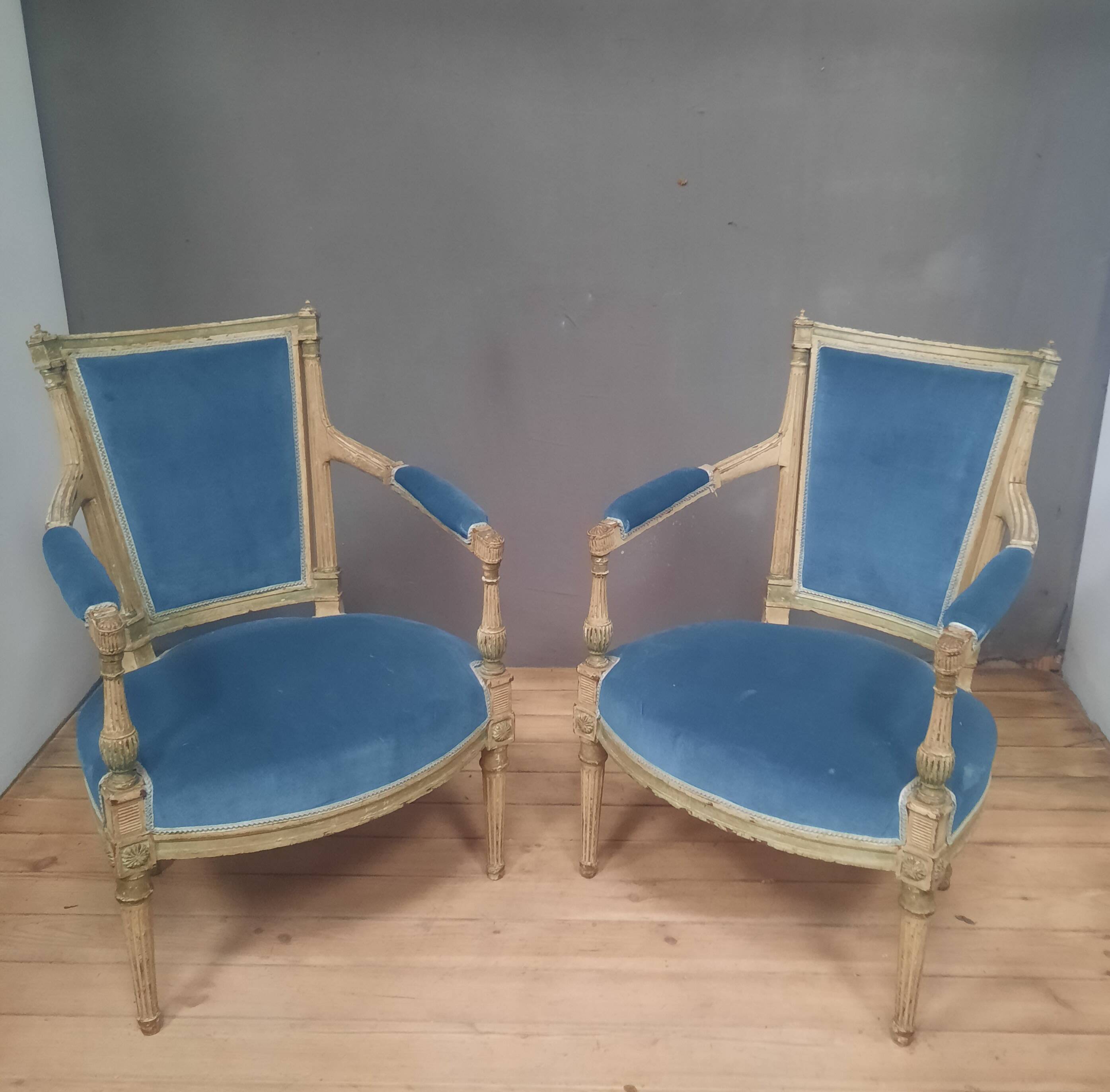 Pair of Directoire armchairs