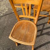 Set of 6 light bistro chairs