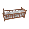 Dejou wooden rocking doll cradle bed, liberty whiltshire bedding