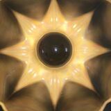 Mid-century iridescent porcelain wall lamp by Goebel for PAN Germany 1970s