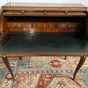 Desk cylinder marquetry louis xv period eighteenth