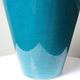 Vintage vase Dinis Portugal in turquoise and cobalt blue ceramic, 1970s.