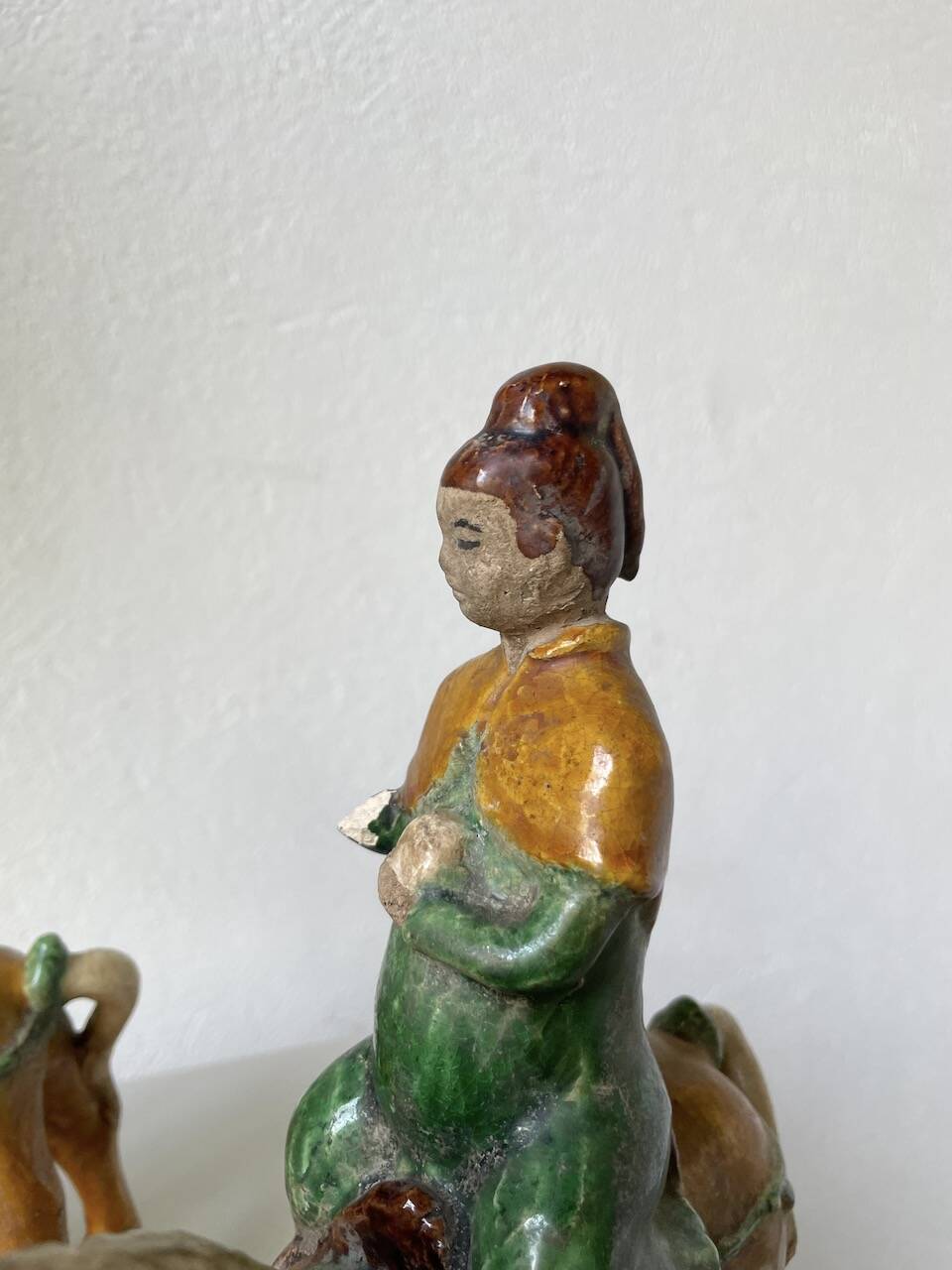 Ming period terracotta equestrian ridge tile