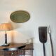 Miroir artd éco ovale doré 60 x 36 cm