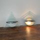 Pair of Illo wall lamps for Lamperti, 1980s, made in Italy