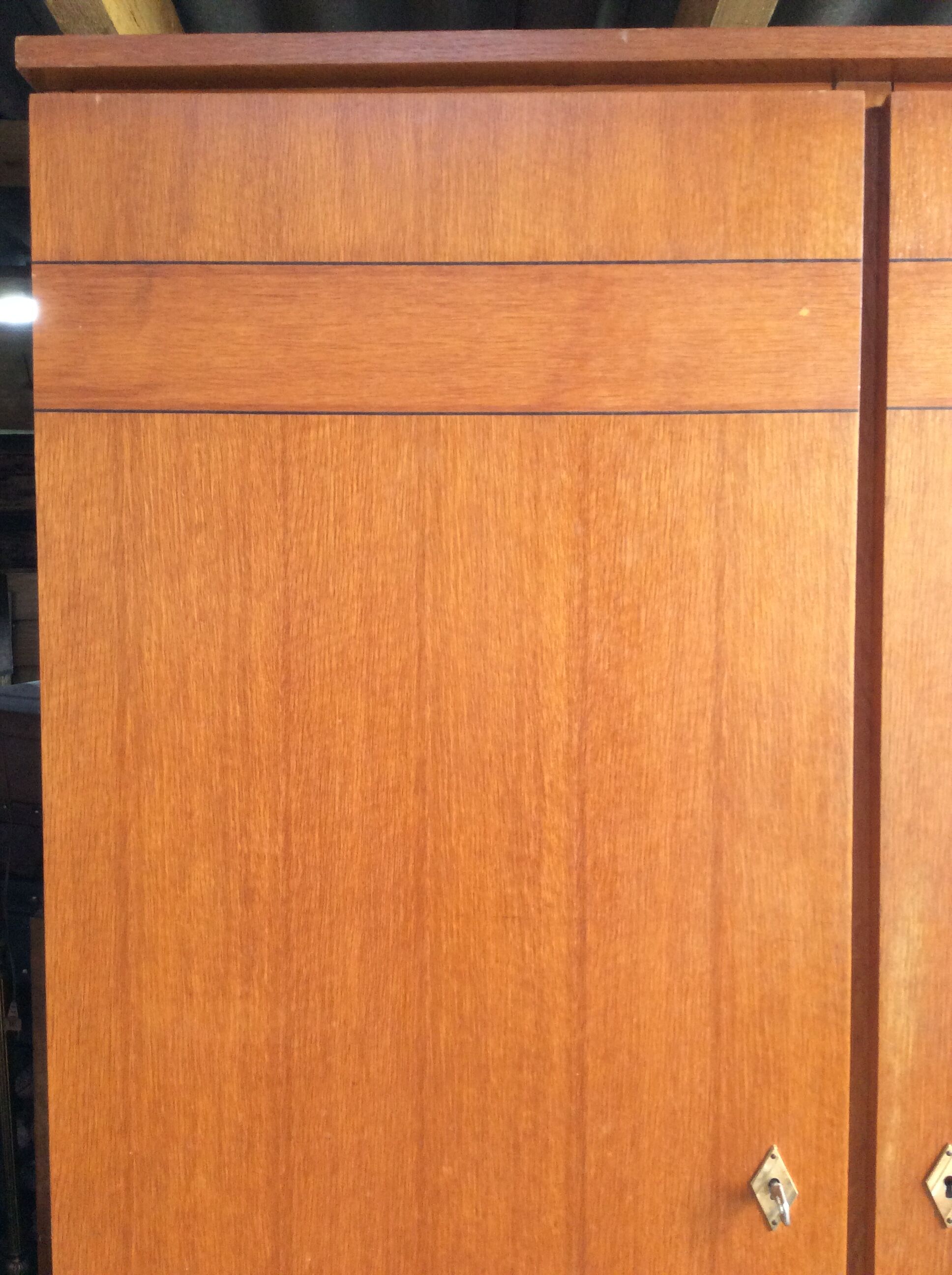 Cabinet beech massive vintage 1960