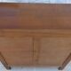 Art Deco chest of drawers with 3 drawers, brass flower handle, solid wood - Very beautiful