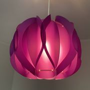 Purple Mid Century Modern lamp from 1970s