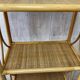 Vintage rattan floor