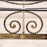 Antique wrought iron double bed, Italy 19th century