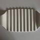 Villeroy & Boch white wavy earthenware tray 1970