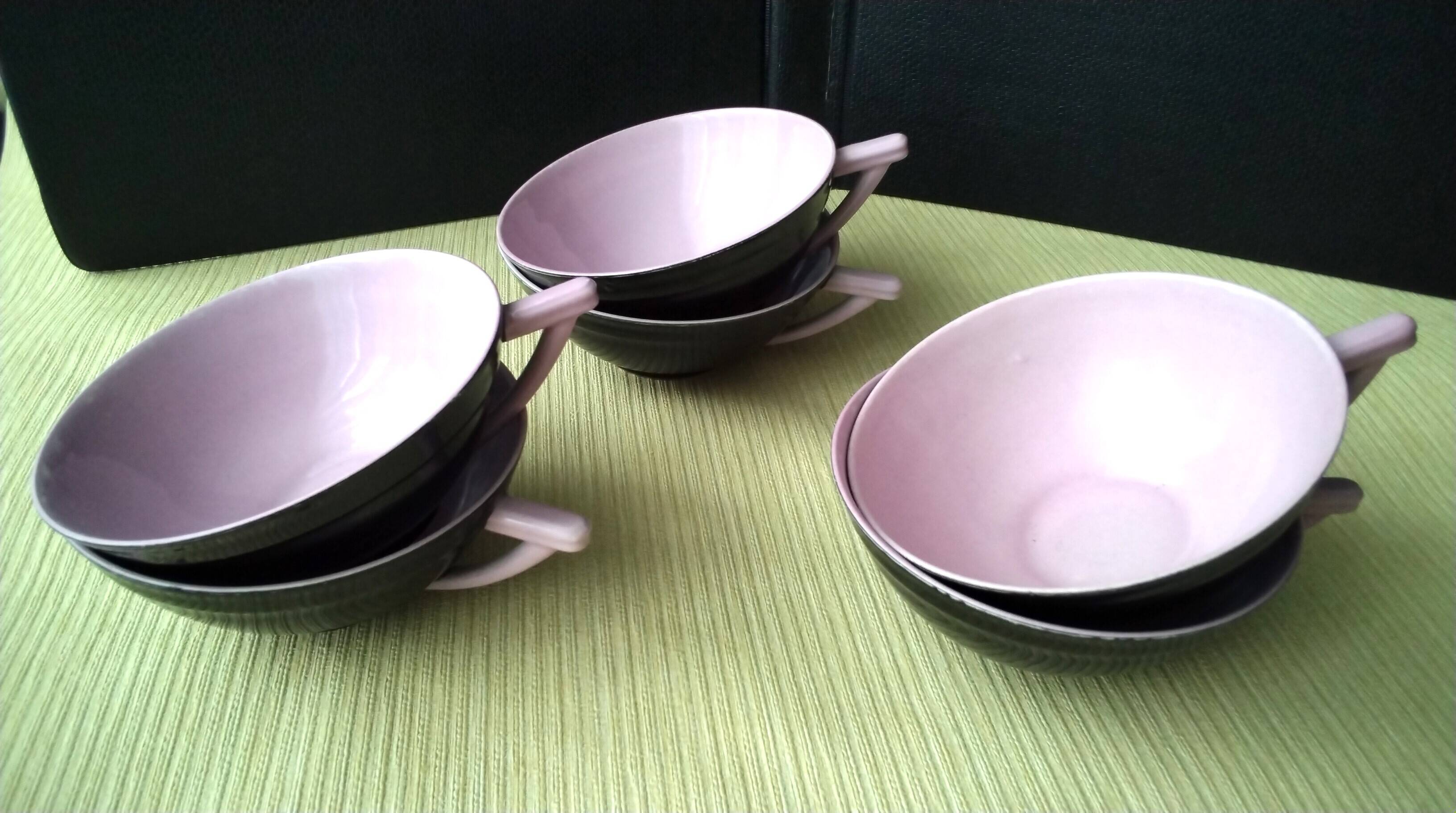 6 Limoges porcelain coffee or tea cups