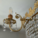 Waterfall chandelier with crystal tassels