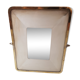 Bright mirror, frame gold and chrome, brass 30 years - 30x36cm