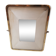 Bright mirror, frame gold and chrome, brass 30 years - 30x36cm