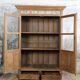 Vaisselier en teck, composé de 2 portes vitrées et 2 tiroirs