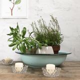 Mint green enamelled sheet basin