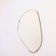 Vintage organic mirror, kidney shaped, Belgium 1950s