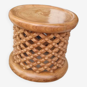 African stool Bamileke Natural brown