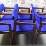 Set of #6 rudolf glatzel diningchairs (armrest). model emt0030