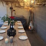 Grande table de ferme style champêtre