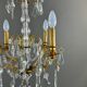 Lustre en cristal et bronze doré, début XXe siècle