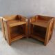 Pair of solid pine bedside tables