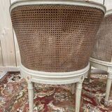 Salon de style Louis XVI en cannage 1900