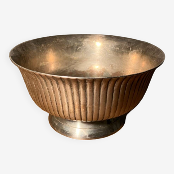 Silver metal stand bowl