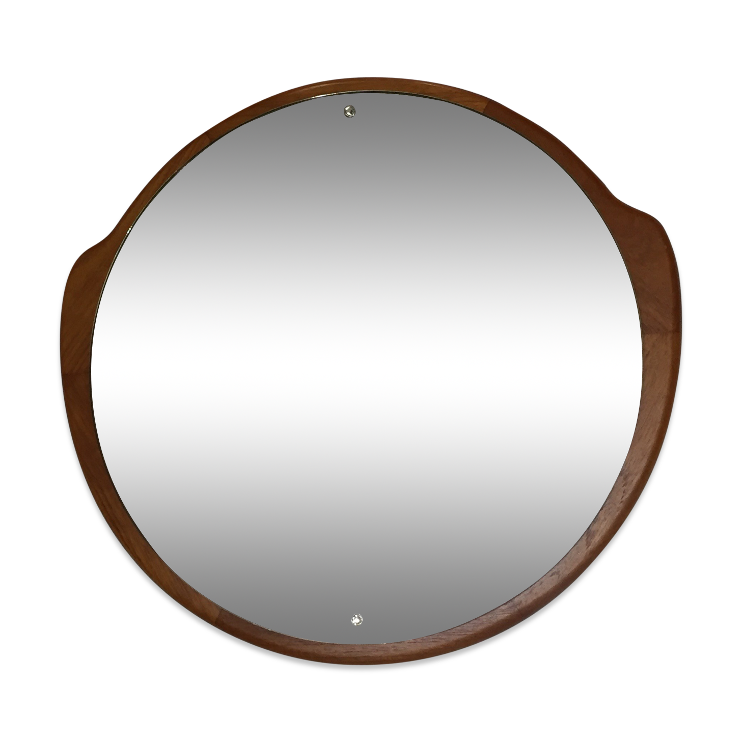 Scandinavian teak mirror - 52 x 50 cm