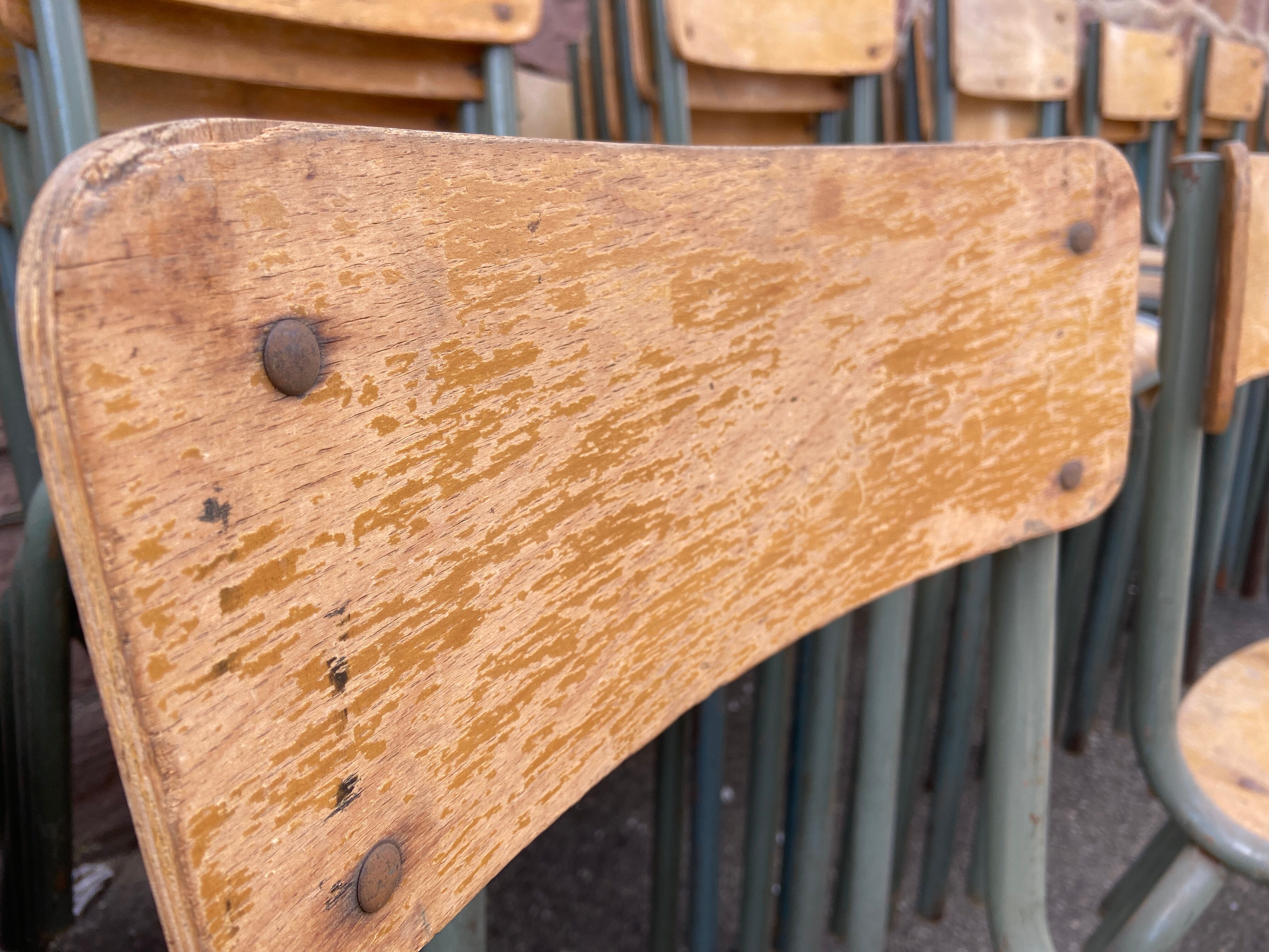 set of 40 Mullca school chairs