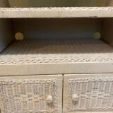 Vintage white wicker furniture