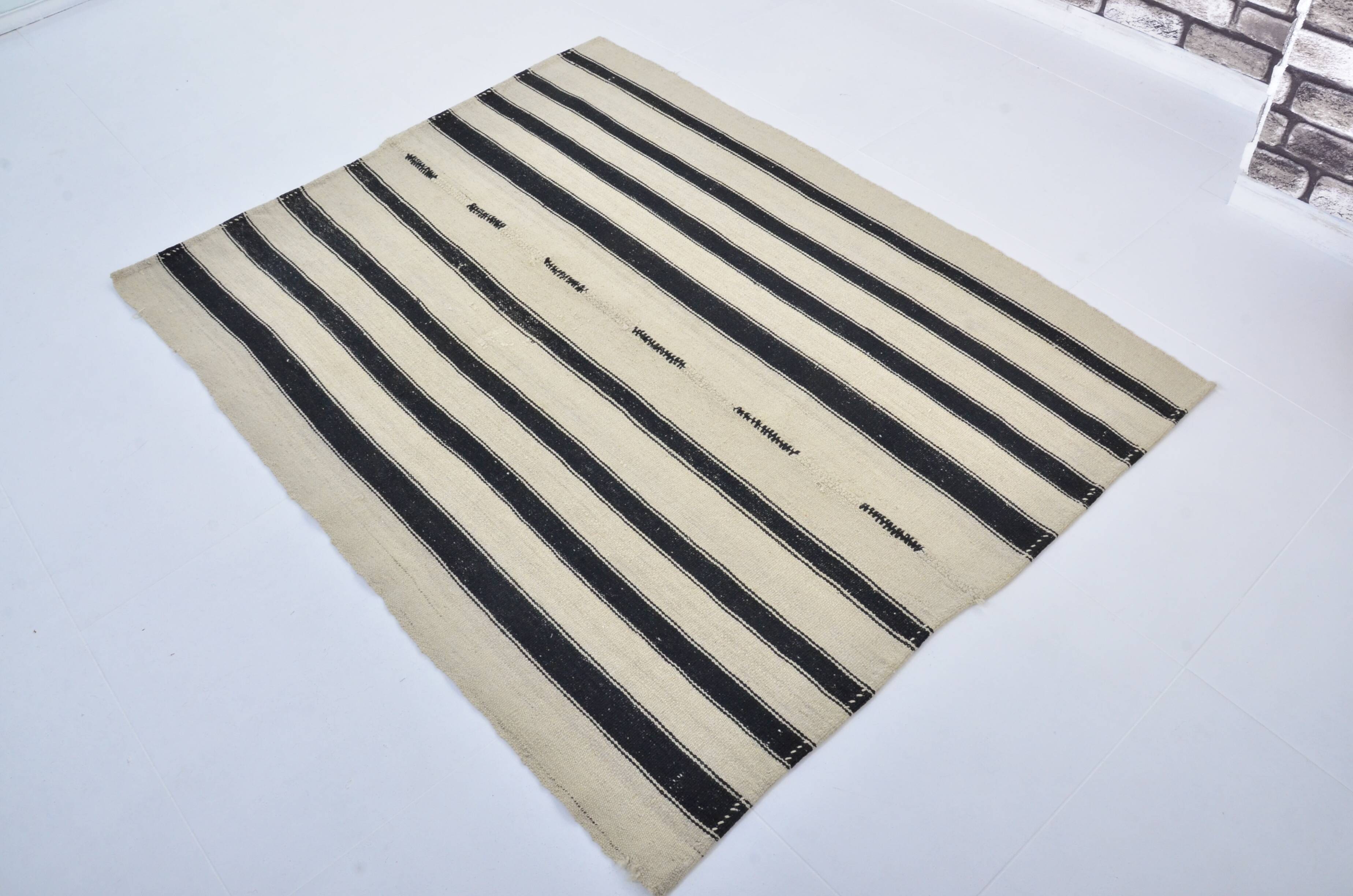 Vintage Stipe Anatolian Kilim Rug sku 3392