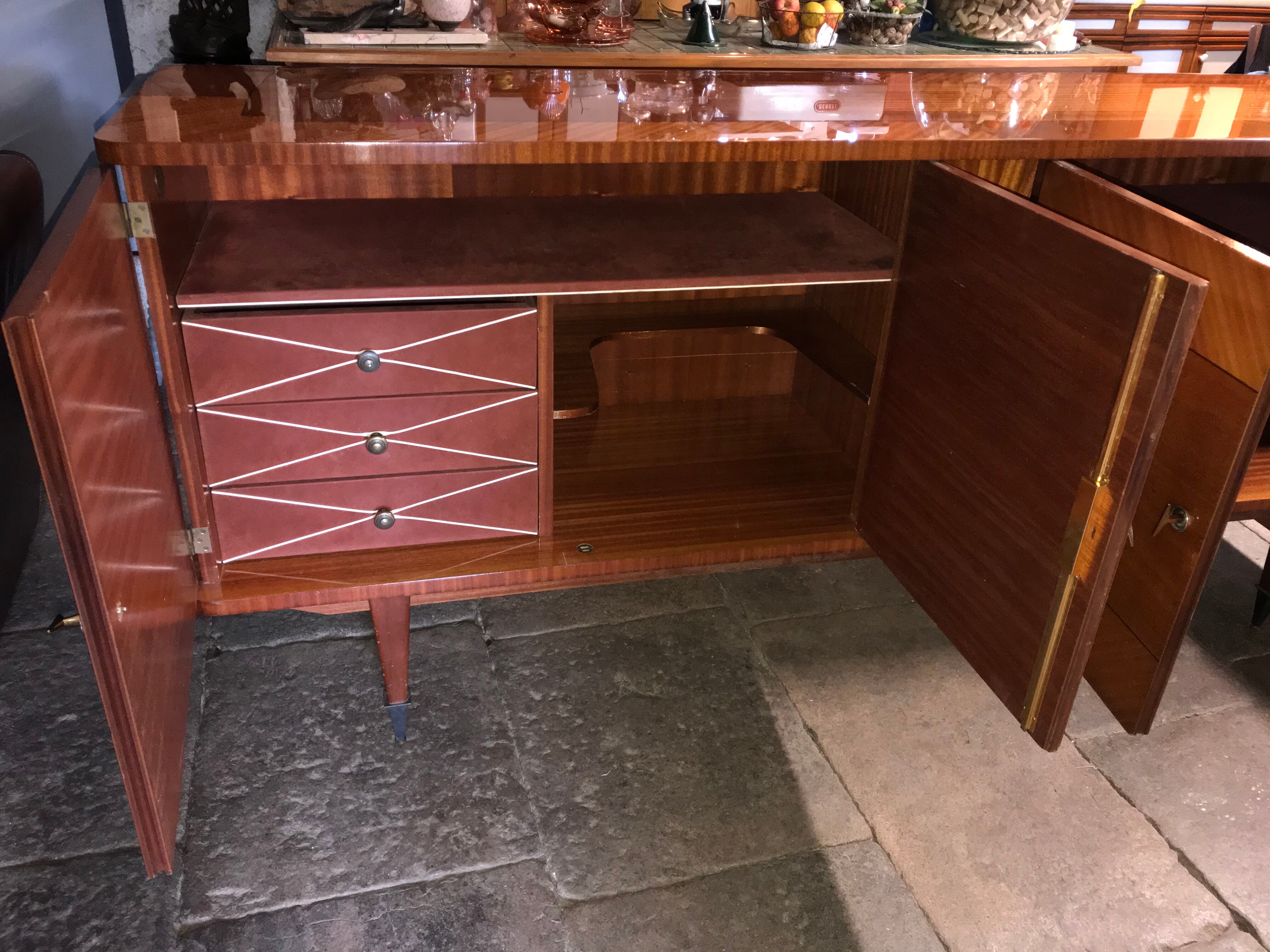 Sideboard wood varnished years 50