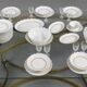 Important porcelain table service from Limoges, Raynaud manufacture.