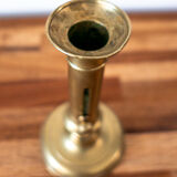 Brass push candle holder