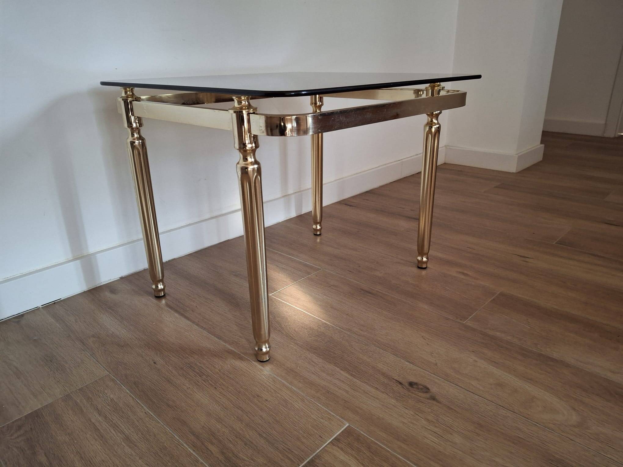 Brass coffee table, 70s