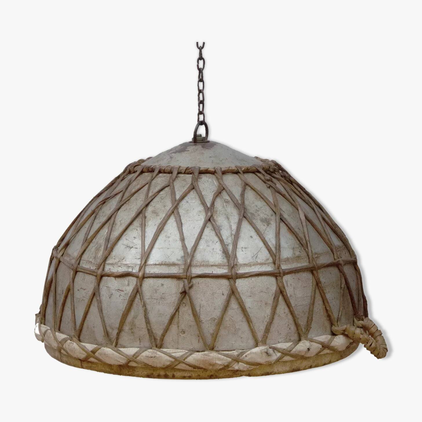 Suspension acier avec chaîne en métal de 60 cm avec cordage d’origine