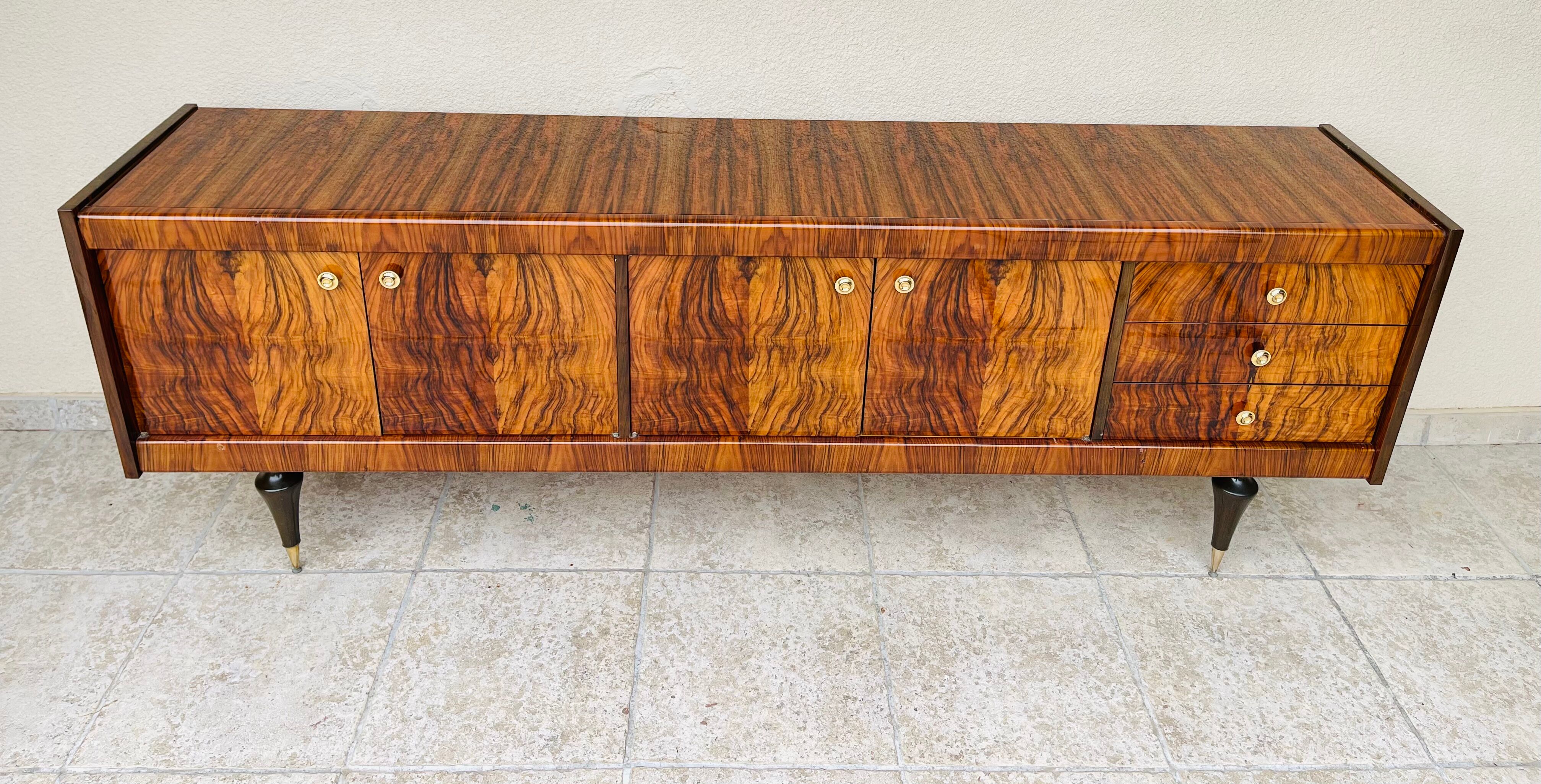 Art Deco walnut sideboard