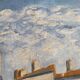 French vintage oil painting, signed Hollan, 1964