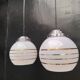 Pair of opaline pendant lights