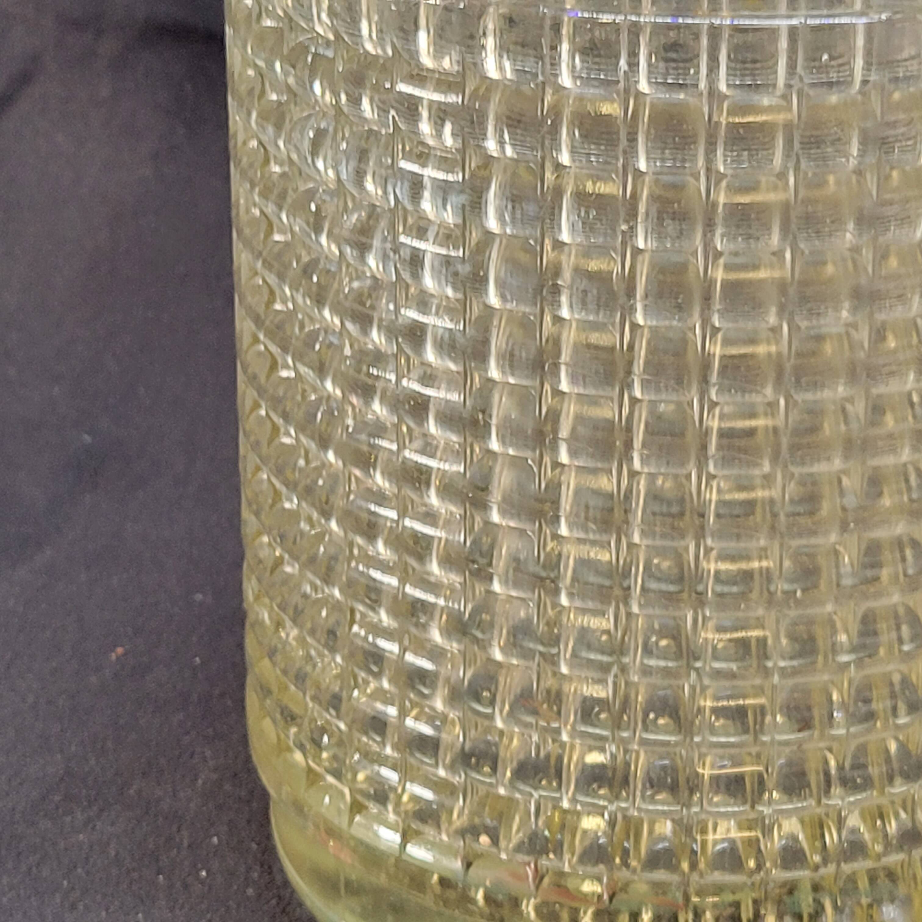 Pair of globe lampshades for wall lamp or lighting lamp in molded pressed glass