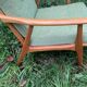 Fauteuils scandinaves bois blond vintage Années 60