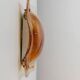 Vintage Murano Glass Wall Lamp - Clear Glass with Orange Striations, Italian Design, 1970s Wall Sconce
