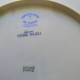 2 elegant porcelain saucers from Paris (MING BLUE model)