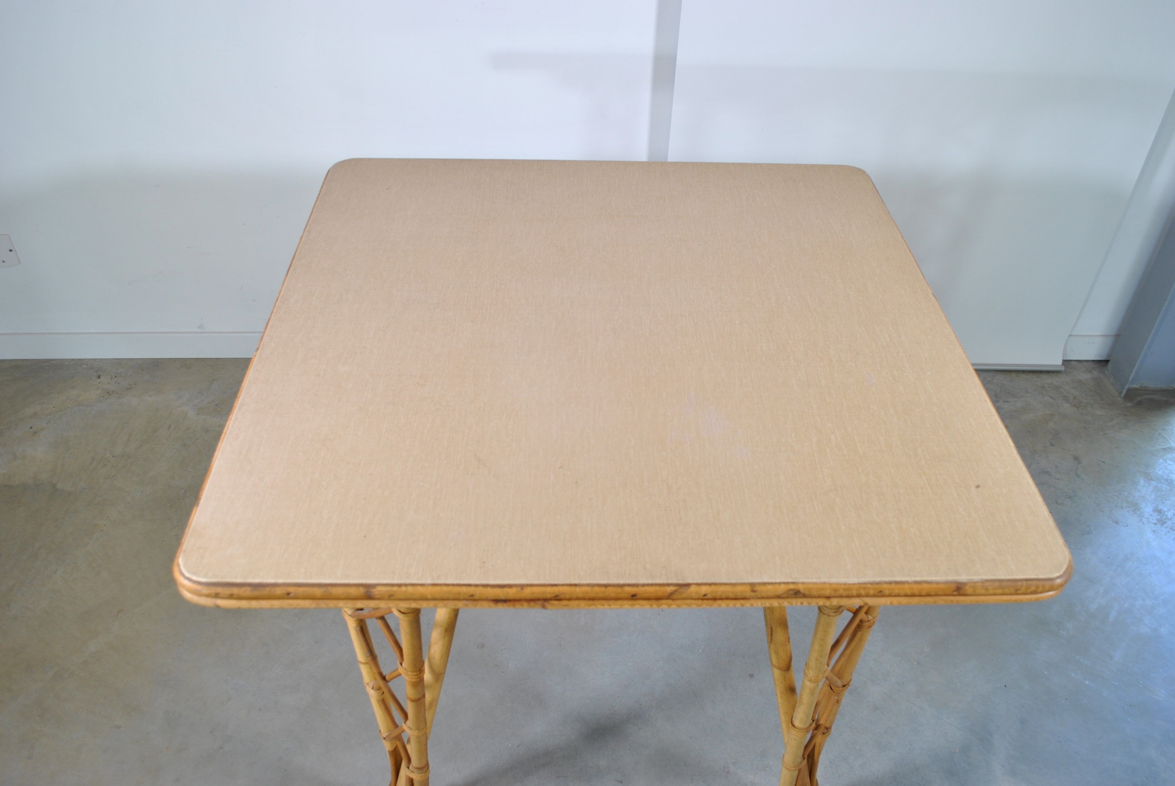 Rattan dining table year 60