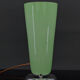 Art Deco lamp in chrome and celadon glass, France, circa 1930