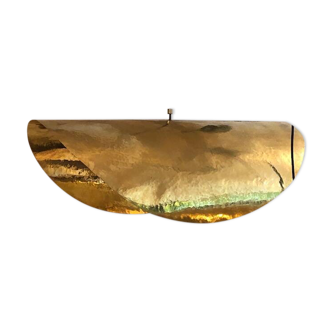 Hammered brass leaf light fixture 80cm
