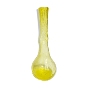 Vase soliflore verre soufflé bullé